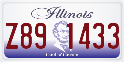IL license plate Z891433