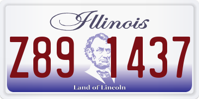 IL license plate Z891437