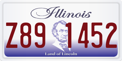 IL license plate Z891452