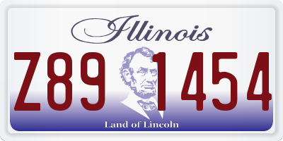 IL license plate Z891454