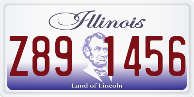 IL license plate Z891456