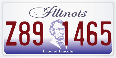 IL license plate Z891465