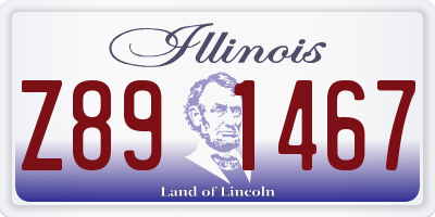 IL license plate Z891467