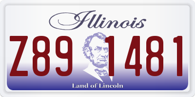 IL license plate Z891481