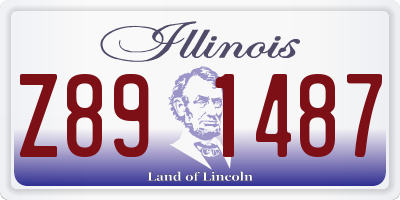 IL license plate Z891487