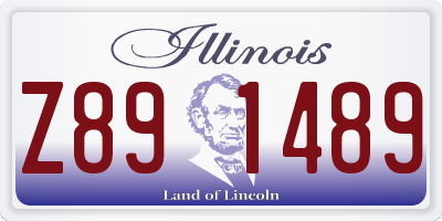IL license plate Z891489