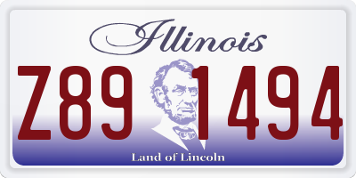IL license plate Z891494
