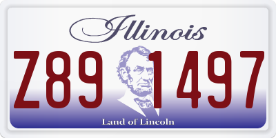 IL license plate Z891497