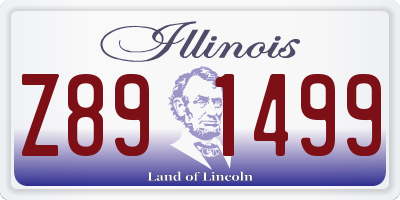 IL license plate Z891499
