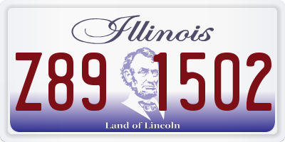 IL license plate Z891502