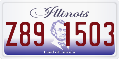 IL license plate Z891503