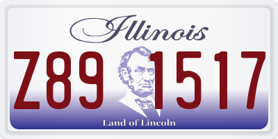 IL license plate Z891517