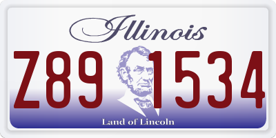 IL license plate Z891534