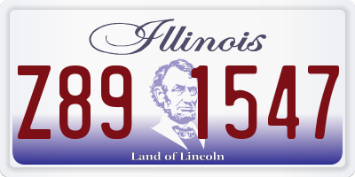 IL license plate Z891547
