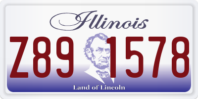 IL license plate Z891578