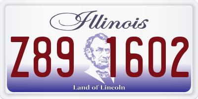 IL license plate Z891602