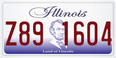 IL license plate Z891604