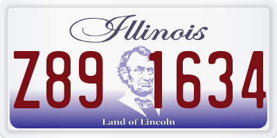 IL license plate Z891634