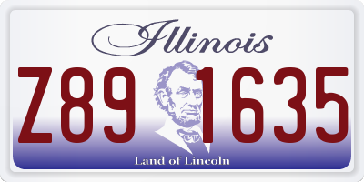 IL license plate Z891635