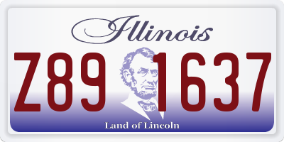 IL license plate Z891637