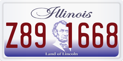 IL license plate Z891668