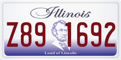 IL license plate Z891692