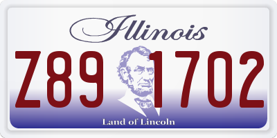 IL license plate Z891702