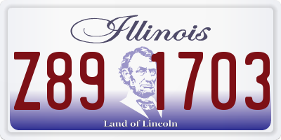 IL license plate Z891703