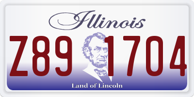 IL license plate Z891704