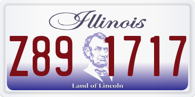 IL license plate Z891717