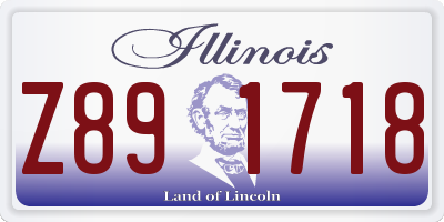 IL license plate Z891718