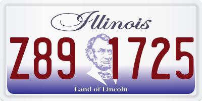 IL license plate Z891725