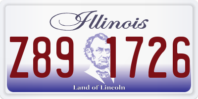 IL license plate Z891726