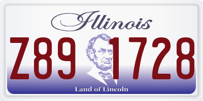 IL license plate Z891728