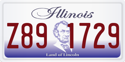 IL license plate Z891729