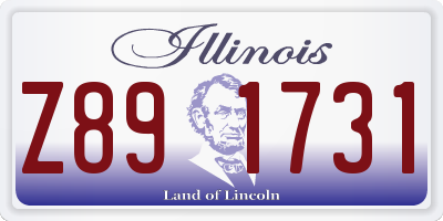 IL license plate Z891731