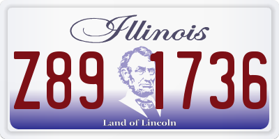 IL license plate Z891736