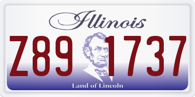 IL license plate Z891737