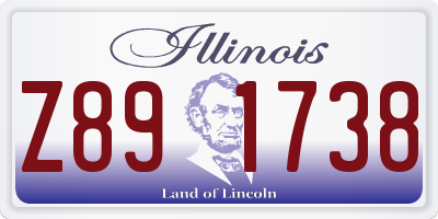 IL license plate Z891738