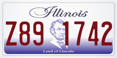 IL license plate Z891742