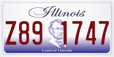 IL license plate Z891747