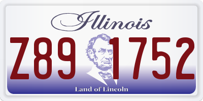 IL license plate Z891752