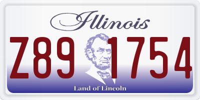 IL license plate Z891754