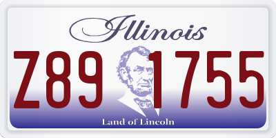 IL license plate Z891755