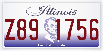 IL license plate Z891756
