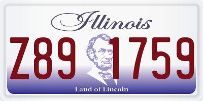 IL license plate Z891759