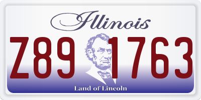 IL license plate Z891763