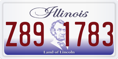 IL license plate Z891783