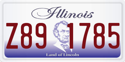 IL license plate Z891785