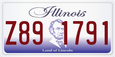 IL license plate Z891791